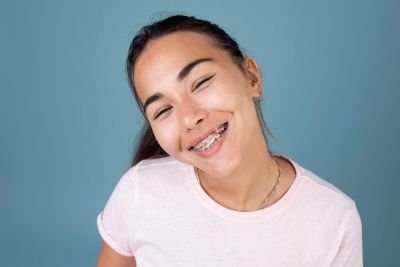 Closeup of Braces